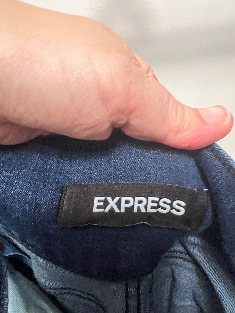 Express Women’s Ankle Sailor-Button Jeans - Blue - Picture 5 of 7
